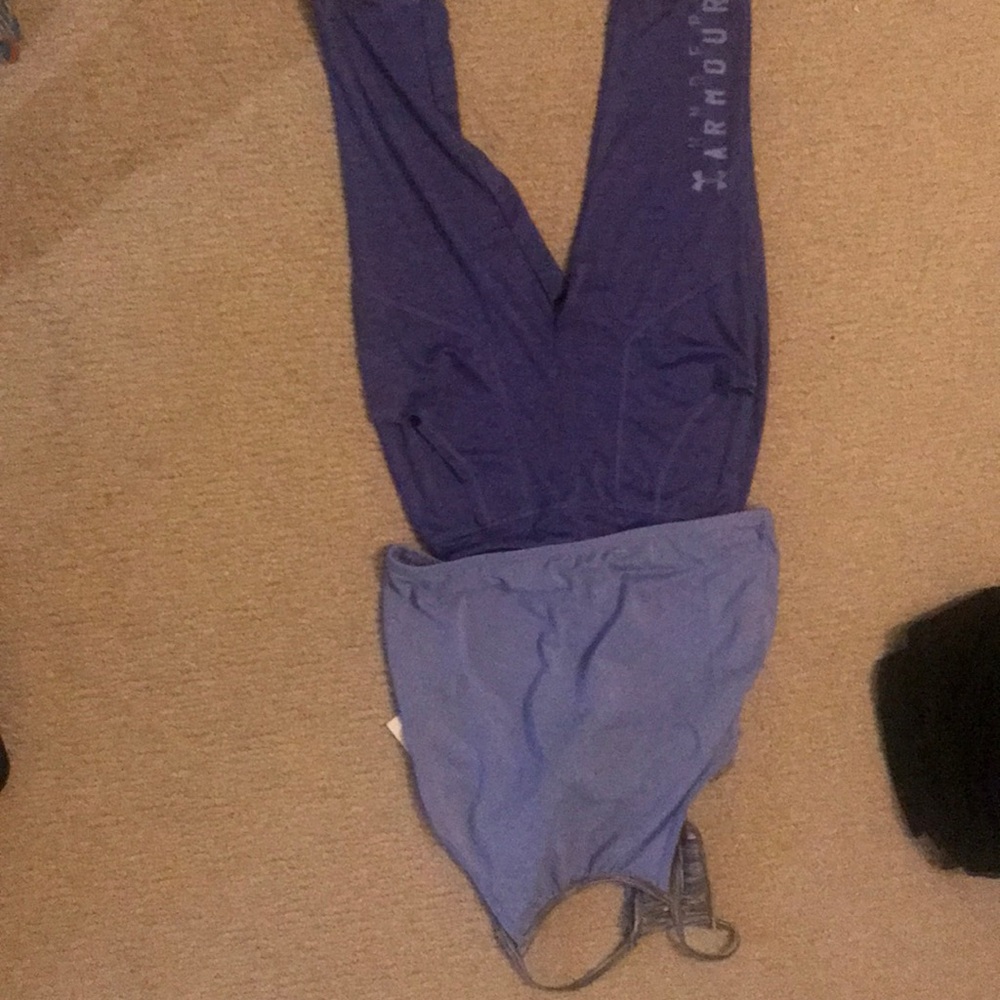 Under armour pants size 6 and Zella top size 10/12